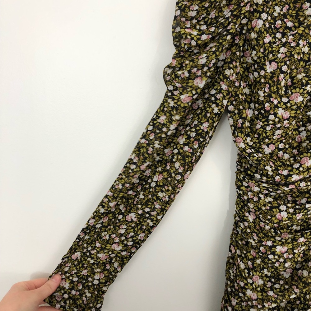 ASTR The Label Long Sleeve Ruched Center Dress XS NEW - Picture 9 of 12